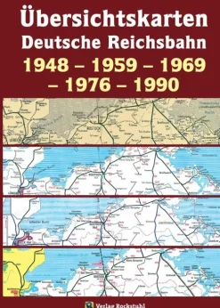 Übersichtskarten der Deutschen Reichsbahn 1948 - 1959 - 1969 - 1976 - 1990*Rockstuhl Verlag Online