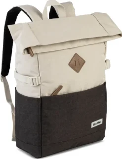 Heinrich Sieber Schmuck & Accessoires*BESTWAY® Rucksack Campus Sytle, Rolltop, natur/taupe, variabel von 19 bis 25 Litern