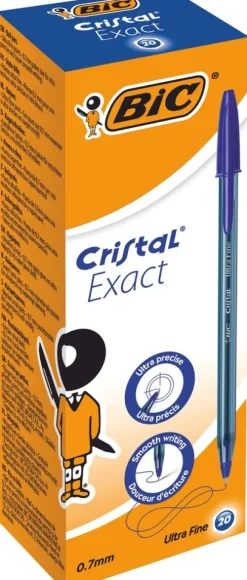 Kugelschreiber Cristal Exact 0.3mm blau, 20er Set*BIC Outlet