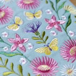 Blütenträume Notizbuch bestickt, A5 - 240 Seiten, mint*Groh Verlag Best