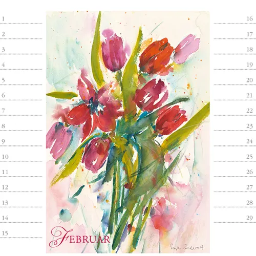 Stadler Kalender Immerwährender Kalender*Blütenzauber