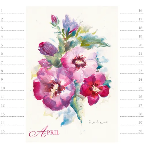 Stadler Kalender Immerwährender Kalender*Blütenzauber