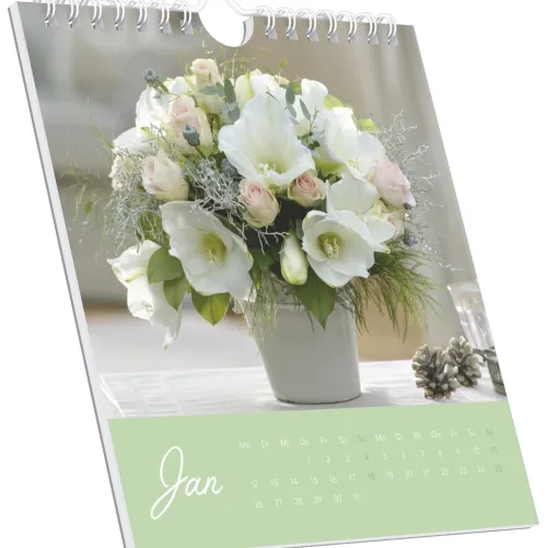 Neumann Verlage GmbH & Co Postkartenkalender*Blumengrüße 2026 - Postkartenkalender 16x17 cm - Blumen - zum Aufstellen oder Aufhängen - Monatskalendarium - Gadget - Mitbringsel - Alpha Edition