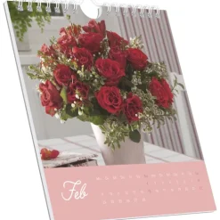 Neumann Verlage GmbH & Co Postkartenkalender*Blumengrüße 2026 - Postkartenkalender 16x17 cm - Blumen - zum Aufstellen oder Aufhängen - Monatskalendarium - Gadget - Mitbringsel - Alpha Edition