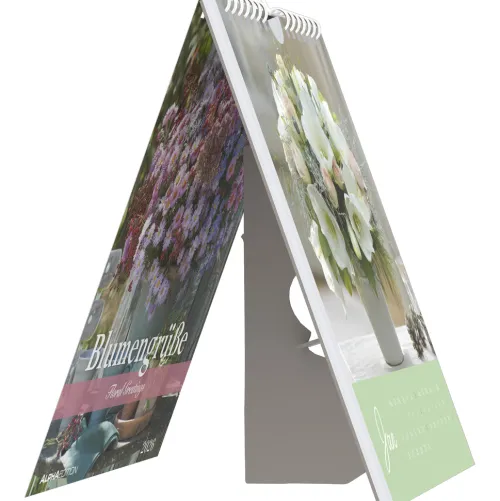 Neumann Verlage GmbH & Co Postkartenkalender*Blumengrüße 2026 - Postkartenkalender 16x17 cm - Blumen - zum Aufstellen oder Aufhängen - Monatskalendarium - Gadget - Mitbringsel - Alpha Edition