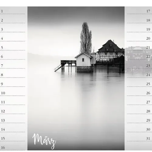 Stadler Kalender Immerwährender Kalender-Bodensee. Immerwährender Geburtstags- und Tischkalender
