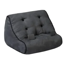 Bookchair Vertrieb Lesen & Geschichten-Bookcouch Grau | Lesekissen für Bücher und Tablets | Buchständer | Tablethalter | Lesehillfe | Deutsche Ausgabe