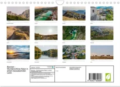 Calvendo Wandkalender-Bosnien - Wunderschöne Natur in einem bezaubernden Land. (Wandkalender 2026 DIN A4 quer), Monatskalender