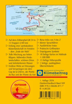 Bretagne: Zöllnerpfad GR 34 von Le Faou bis Audierne*Stein, Conrad Verlag New