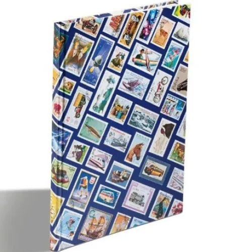 Leuchtturm GmbH Hobby & Lifestyle*Briefmarken Einsteckbuch HOBBY, 16 weiße Seiten, Einband mit Breifmarkenmotiven, DIN A 4