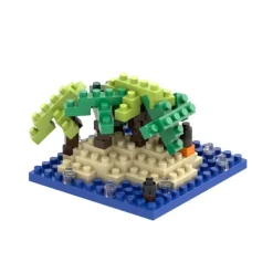 BRIXIES 220047 - Postkarte Happy Holiday, 3D Konstruktionsbausatz aus Ministeinen, 95 Teile*Schäfer Toy Company GmbH