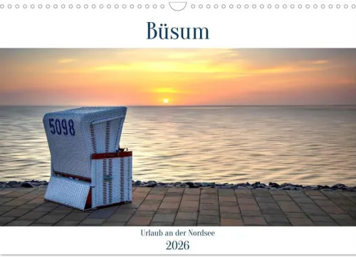 Büsum - Urlaub an der Nordsee (Wandkalender 2026 DIN A3 quer), Monatskalender*Calvendo Best