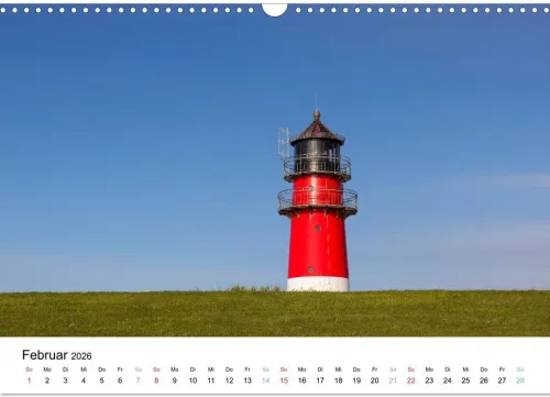 Büsum - Urlaub an der Nordsee (Wandkalender 2026 DIN A3 quer), Monatskalender*Calvendo Best