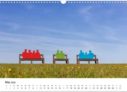 Büsum - Urlaub an der Nordsee (Wandkalender 2026 DIN A3 quer), Monatskalender*Calvendo Best