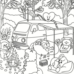 frechverlag GmbH Artbooks & Handbücher-BT21 Color the Universe