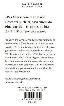 Bullshit Jobs*Klett-Cotta Verlag New