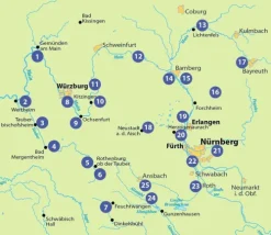 BVA Bielefelder Verlag Radreisen & Radtouren-BVA Die 25 schönsten E-Bike Touren in Franken