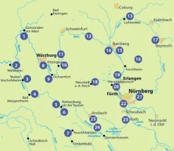 BVA Bielefelder Verlag Radreisen & Radtouren-BVA Die 25 schönsten E-Bike Touren in Franken