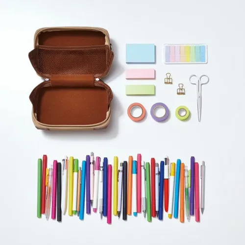 Carchette Carry Pouch (Beige) - Stiftetasche - Kosmetiktasche*Bookchair Vertrieb Online