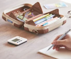 Carchette Carry Pouch (Beige) - Stiftetasche - Kosmetiktasche*Bookchair Vertrieb Online