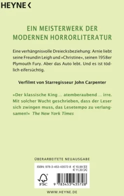 Heyne Taschenbuch Horror Gegenwart|Horror-Christine