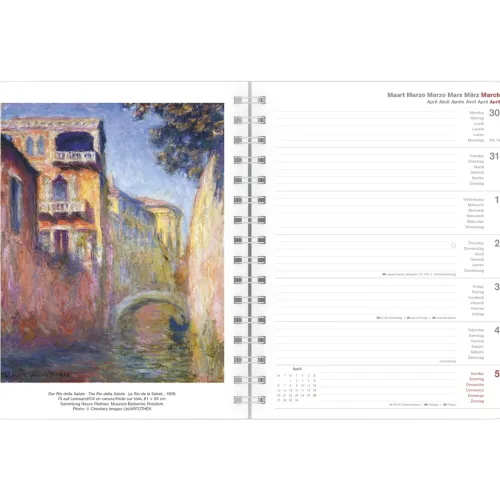 Neumann Verlage GmbH & Co Buchkalender*Claude Monet 2026 - Diary - Buchkalender - Taschenkalender - Kunstkalender - 16,5x21,6