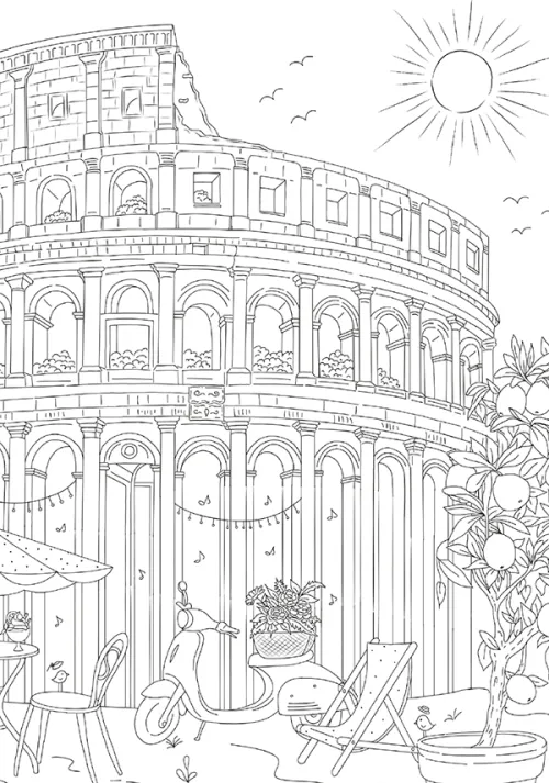 frechverlag GmbH Buntstifte-Colorful World Weltreise Designdose mit 12 Buntstiften