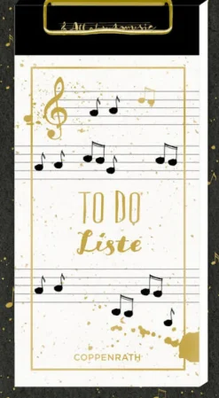 Coppenrath - All about Music - Notizblock - TO DO Liste*Coppenrath Verlag Discount