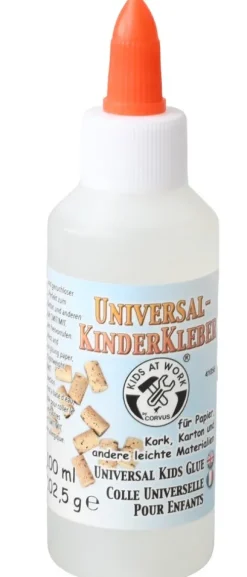 A600546 - Kids at Work, Universal Kinderkleber, Klebstoff auf Wasserbasis, Inhalt 100ml*Corvus Discount