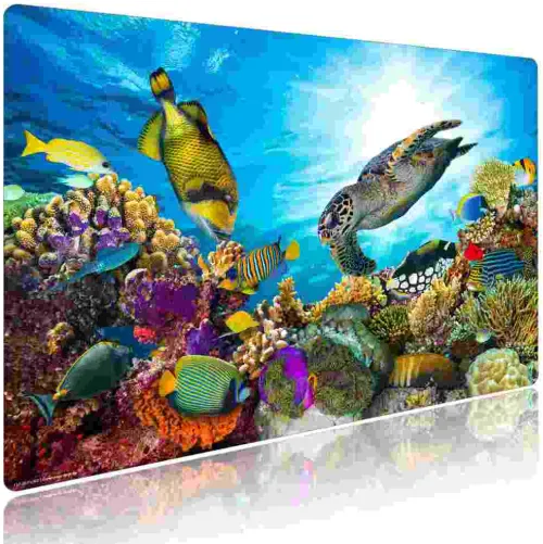 Cover-your-desk Schreibtischunterlagen*Schreibtischunterlage für Kinder Unterwasserwelt, aus hochwertigem Vinyl , 60 x 40 cm