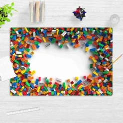 Schreibtischunterlage für Kinder und Erwachsene Klemmbausteine, aus hochwertigem Vinyl , 60 x 40 cm*Cover-your-desk Sale