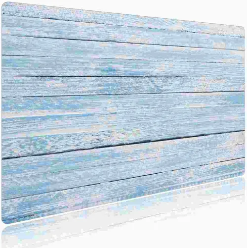 Schreibtischunterlage für Kinder und Erwachsene Blaue Holzbretter im Vintage-Look, aus hochwertigem Vinyl , 60 x 40 cm*Cover-your-desk Outlet