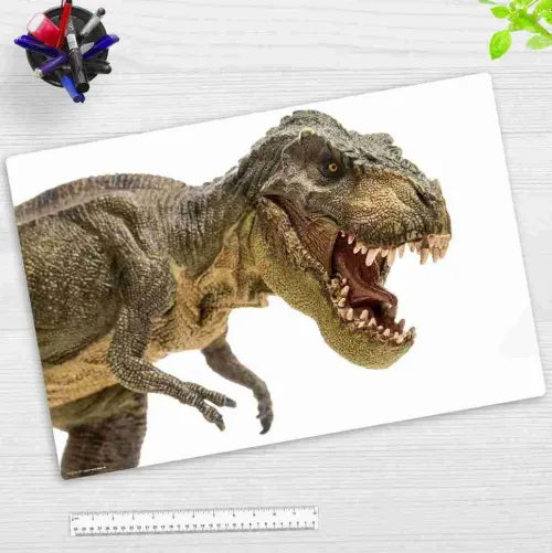 Schreibtischunterlage für Kinder und Erwachsene Dinosaurier Tyrannosaurus Rex, aus hochwertigem Vinyl , 60 x 40 cm*Cover-your-desk Discount