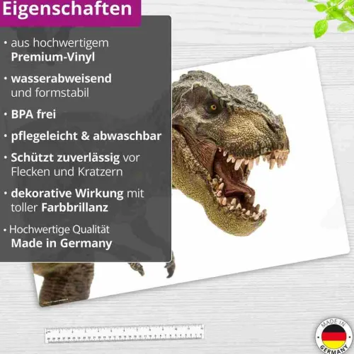 Schreibtischunterlage für Kinder und Erwachsene Dinosaurier Tyrannosaurus Rex, aus hochwertigem Vinyl , 60 x 40 cm*Cover-your-desk Discount
