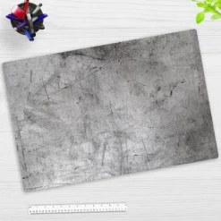 Cover-your-desk Schreibtischunterlagen-Schreibtischunterlage für Kinder Vintage Metallplatte Usedlook, aus hochwertigem Vinyl , 60 x 40 cm