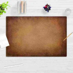 Cover-your-desk Schreibtischunterlagen*Schreibtischunterlage für Kinder und Erwachsene Leder Optik braun, aus hochwertigem Vinyl , 60 x 40 cm