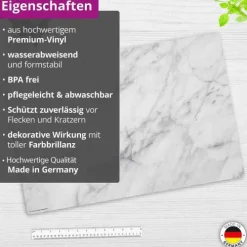 Cover-your-desk Schreibtischunterlagen-Schreibtischunterlage für Kinder und Erwachsene Marmor, aus hochwertigem Vinyl , 60 x 40 cm