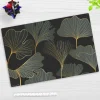 Cover-your-desk Schreibtischunterlagen-Schreibtischunterlage für Kinder Blattwerk Ginkgo in gold und grün, aus hochwertigem Vinyl , 60 x 40 cm