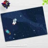 Cover-your-desk Schreibtischunterlagen-Schreibtischunterlage für Kinder und Erwachsene Astronaut im Weltraum, aus hochwertigem Vinyl , 60 x 40 cm