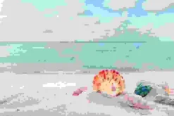 Cover-your-desk Schreibtischunterlagen-Schreibtischunterlage für Kinder und Erwachsene Traumstrand mit Muscheln, aus hochwertigem Vinyl , 60 x 40 cm