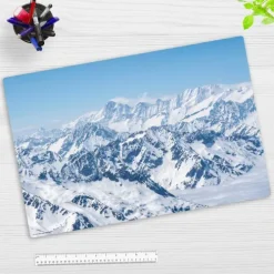 Cover-your-desk Schreibtischunterlagen*Schreibtischunterlage für Kinder Gebirgspanorama im Winter, aus hochwertigem Vinyl , 60 x 40 cm