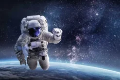 Cover-your-desk Schreibtischunterlagen*Schreibtischunterlage für Kinder und Erwachsene Astronaut im Weltall, aus hochwertigem Vinyl , 60 x 40 cm