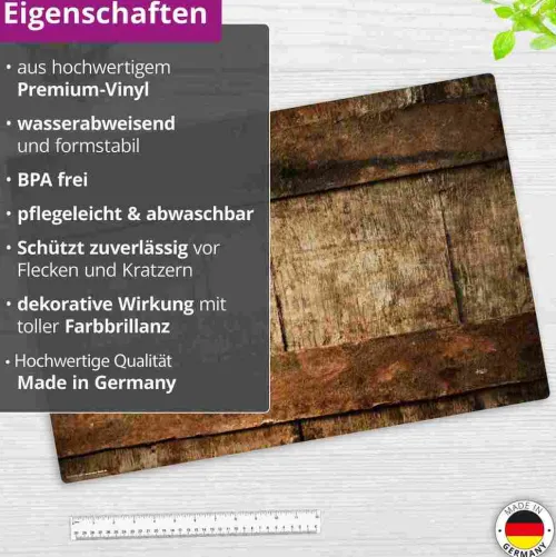 Schreibtischunterlage Vinyl Rustikales Holz, 60 x 40 cm*Cover-your-desk Best