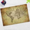 Cover-your-desk Schreibtischunterlagen*Schreibtischunterlage für Kinder und Erwachsene Weltkarte vintage, aus hochwertigem Vinyl , 60 x 40 cm