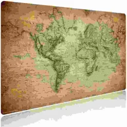 Cover-your-desk Schreibtischunterlagen*Schreibtischunterlage für Kinder und Erwachsene Weltkarte vintage, aus hochwertigem Vinyl , 60 x 40 cm