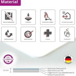Cover-your-desk Schreibtischunterlagen-Schreibtischunterlage für Kinder und Erwachsene Mauerwerk Sandstein , aus hochwertigem Vinyl, 60 x 40 cm