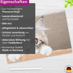 Cover-your-desk Schreibtischunterlagen-Schreibtischunterlage für Kinder und Erwachsene Maine Coon Kätzchen, aus hochwertigem Vinyl , 60 x 40 cm