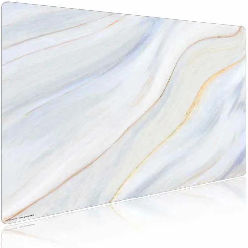 Cover-your-desk Schreibtischunterlagen*Schreibtischunterlage für Kinder und Erwachsene Cremefarbener Marmor, aus hochwertigem Vinyl , 60 x 40 cm