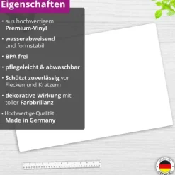 Schreibtischunterlage für Kinder und Erwachsene Schreibtischunterlage Weiß, aus hochwertigem Vinyl , 60 x 40 cm*Cover-your-desk Hot