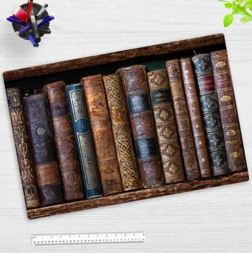 Cover-your-desk Schreibtischunterlagen*Schreibtischunterlage für Kinder und Erwachsene Antike Bücher, aus hochwertigem Vinyl, 60 x 40 cm